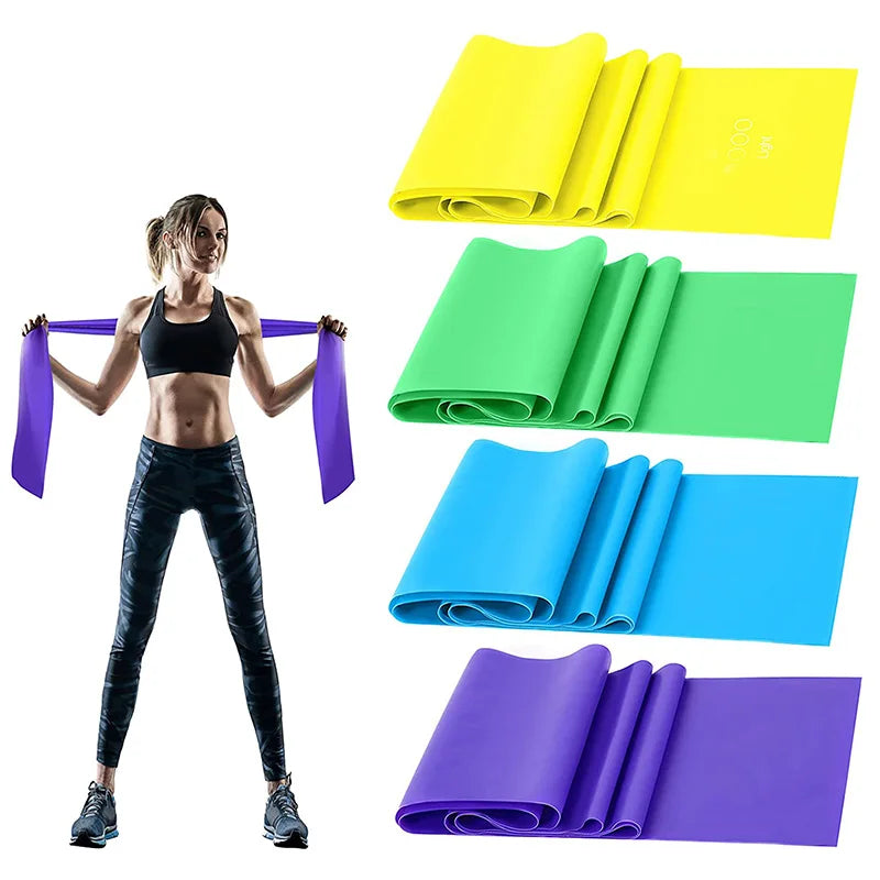 Resistance Bands Set – 4 Levels for Strength, Yoga & Recovery