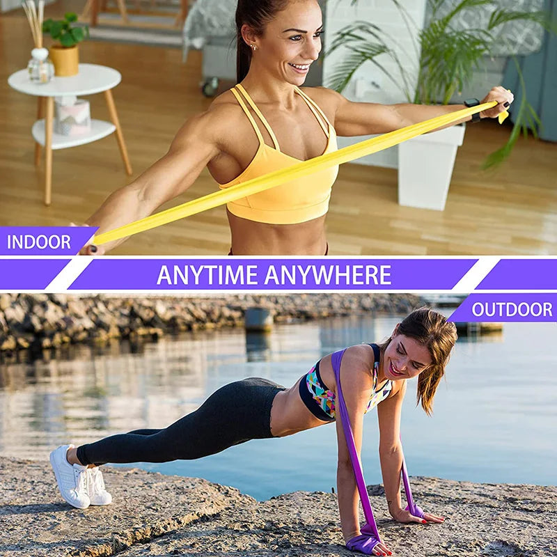 Resistance Bands Set – 4 Levels for Strength, Yoga & Recovery